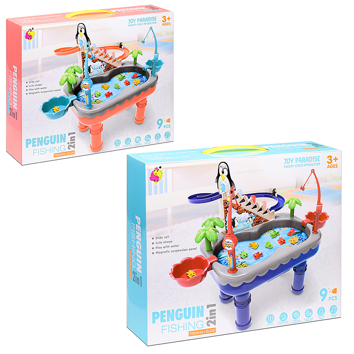 Рыбалка 7713B "Рыбачим с пингвиненком" на батарейках, в коробке