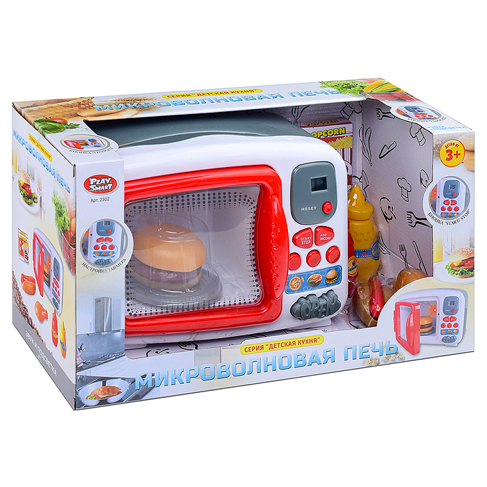 Фото к товару Бытовая техника 2302 "Микроволновая печь" на батарейках, в коробке Бытовая техника 2302 "Микроволновая печь" на батарейках, в коробке