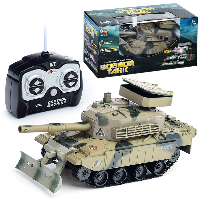 Боевой танк 9345 "Страж" р/у, на аккумуляторах, з/у, с пульками, в коробке Боевой танк 9345 "Страж" р/у, на аккумуляторах, з/у, с пульками, в коробке