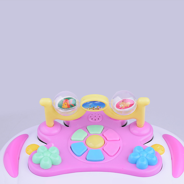 Ходунки 1609-1 "Цветок" (розовый-белый) в пакете