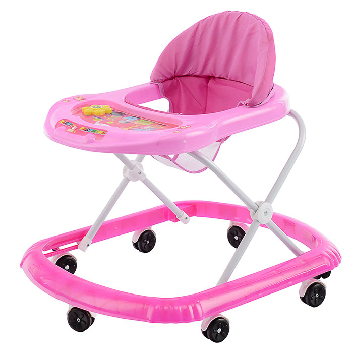 Ходунки 902-1 "Цветок" со звуком (розовый) в пакете Ходунки 902-1 "Цветок" со звуком (розовый) в пакете