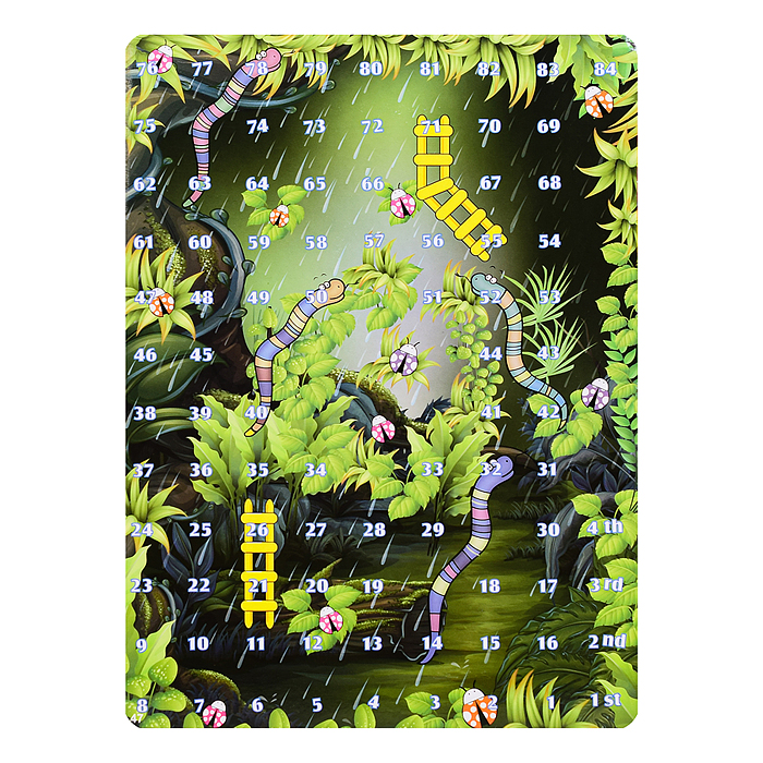 Игра настольная XS977-47E "Змеиные горки" в коробке