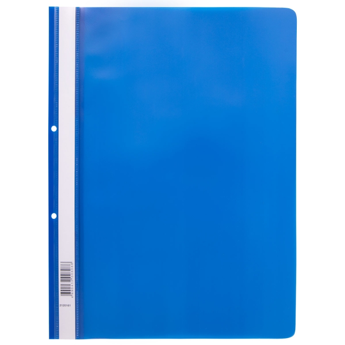 Папка-скоросшиватель с перфорацией A4 120/160 мкм. песок, синий Classic 