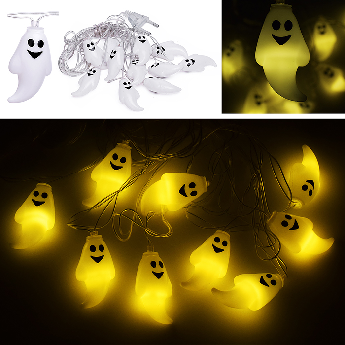 Электрогирлянда Привидения, 2м, 10 ламп Электрогирлянда Привидения, 2м, 10 ламп