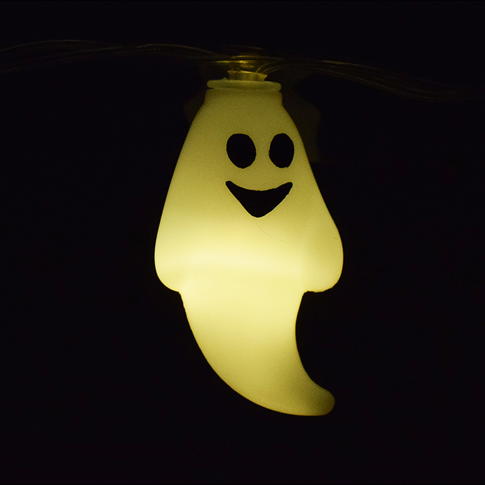 Фото к товару Электрогирлянда Привидения, 2м, 10 ламп Электрогирлянда Привидения, 2м, 10 ламп