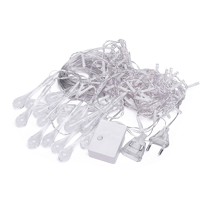 Фото к товару Электрогирлянда Бахрома, 3м, 96 ламп, теплый Электрогирлянда Бахрома, 3м, 96 ламп, теплый