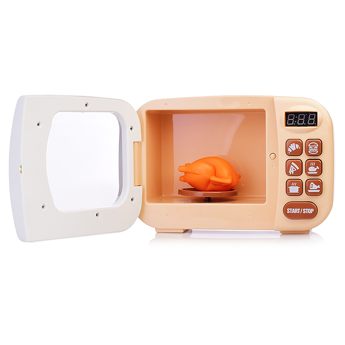 Фото к товару Бытовая техника A1005-5 "Микроволновая печь" на батарейках, с продуктами, бежевый, в коробке Бытовая техника A1005-5 "Микроволновая печь" на батарейках, с продуктами, бежевый, в коробке