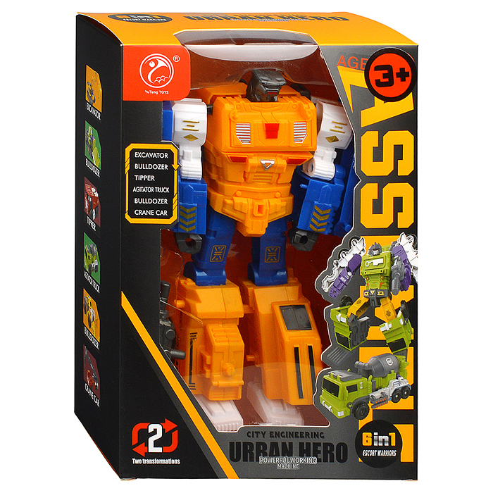 Фото к товару Робот 908-4D трансформирующийся в грузовик с краном, в коробке Робот 908-4D трансформирующийся в грузовик с краном, в коробке