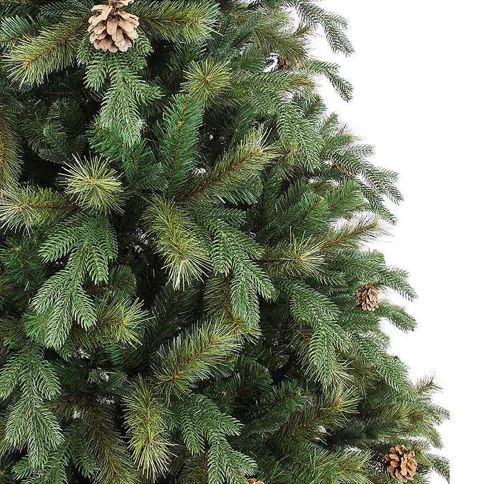 Ель искусственная "Боярская" зеленая с шишками 1,5 м