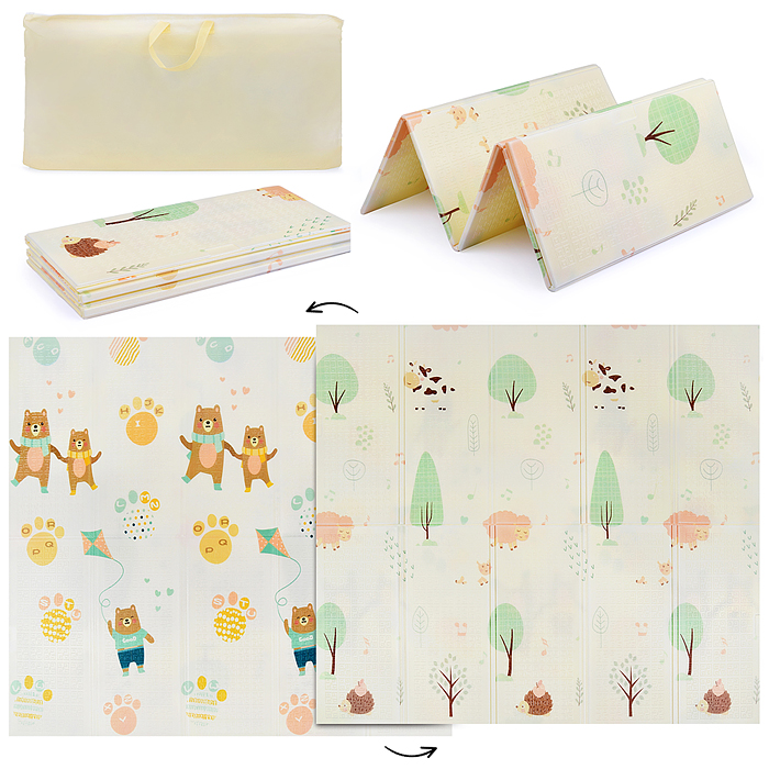 Коврик развивающий 00-3779 "Веселые мишки" (180*200*0.8cm) EVA