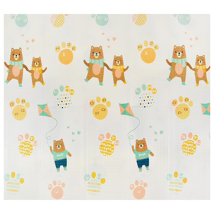 Коврик развивающий 00-3779 "Веселые мишки" (180*200*0.8cm) EVA