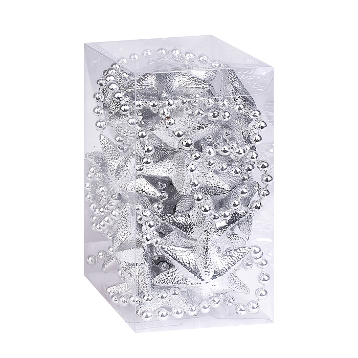 Фото к товару Бусы новогодние S2640 "Серебряные" со звёздами (3,5м) Бусы новогодние S2640 "Серебряные" со звёздами (3,5м)