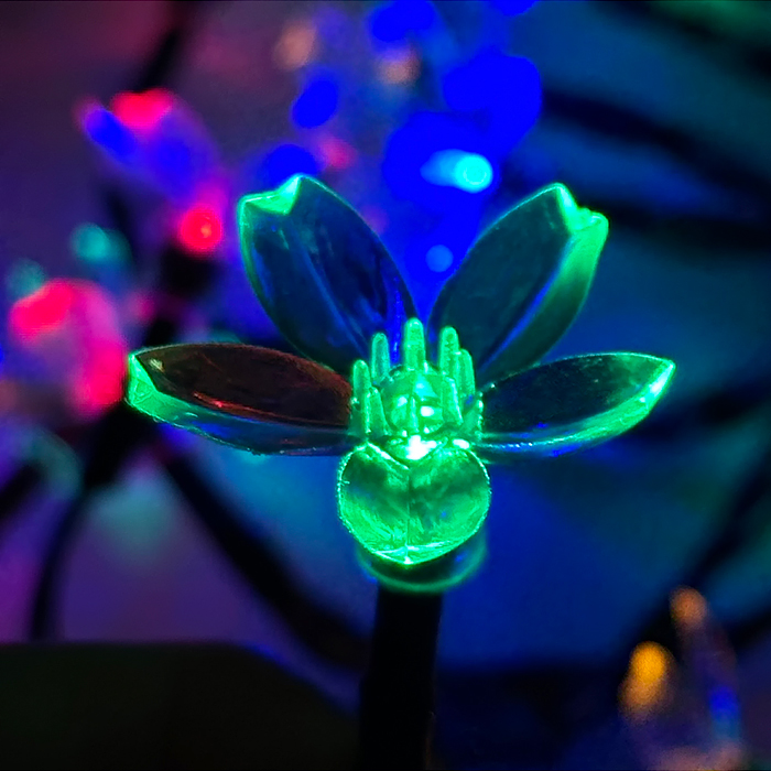 Фото к товару Электрогирлянда 3м, 20 ламп Цветочки, цветная Электрогирлянда 3м, 20 ламп Цветочки, цветная