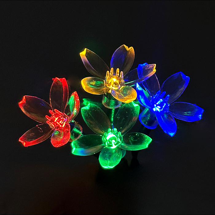 Фото к товару Электрогирлянда 3м, 20 ламп Цветочки, цветная Электрогирлянда 3м, 20 ламп Цветочки, цветная