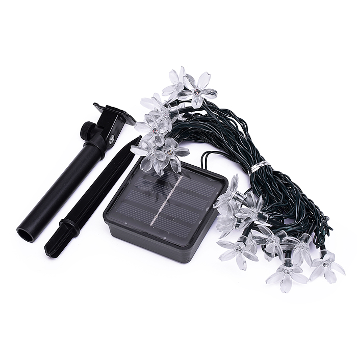 Фото к товару Электрогирлянда 3м, 20 ламп Цветочки, цветная Электрогирлянда 3м, 20 ламп Цветочки, цветная