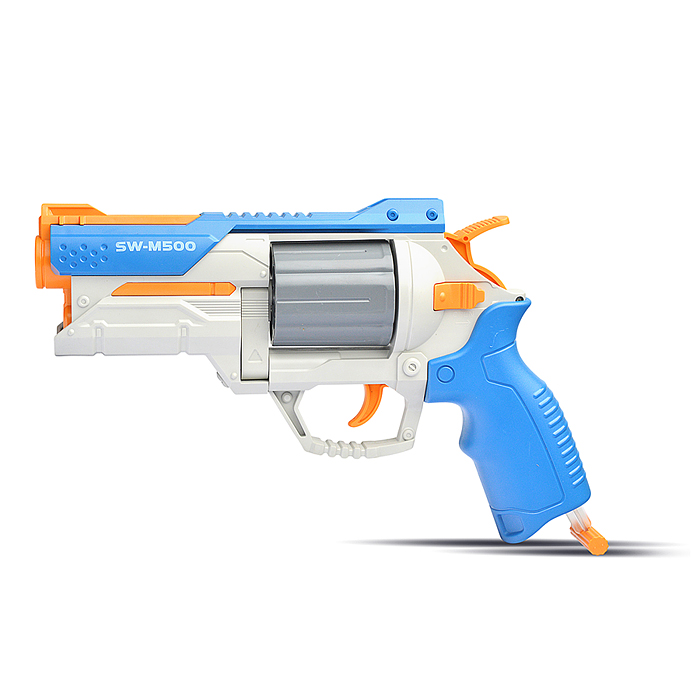 Фото к товару Пистолет 818A "Револьвер" с мягкими пулями, в коробке Пистолет 818A "Револьвер" с мягкими пулями, в коробке