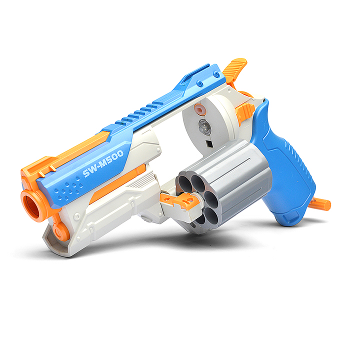 Фото к товару Пистолет 818A "Револьвер" с мягкими пулями, в коробке Пистолет 818A "Револьвер" с мягкими пулями, в коробке