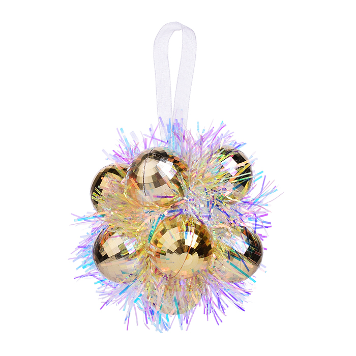 Новогоднее украшение S2406 "Ледяные фантазии" (8 см Новогоднее украшение S2406 "Ледяные фантазии" (8 см
