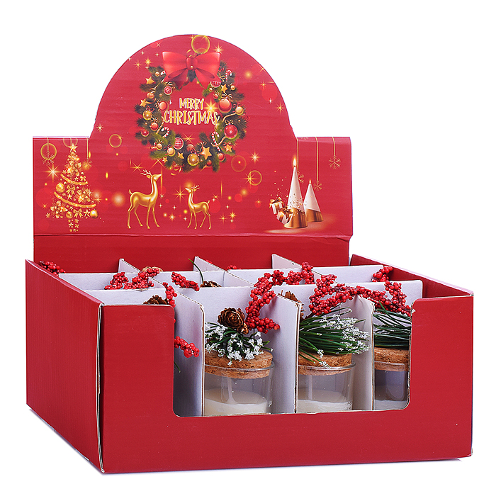 Фото к товару Арома свеча 00-7089 "Новогодний бум" Арома свеча 00-7089 "Новогодний бум"