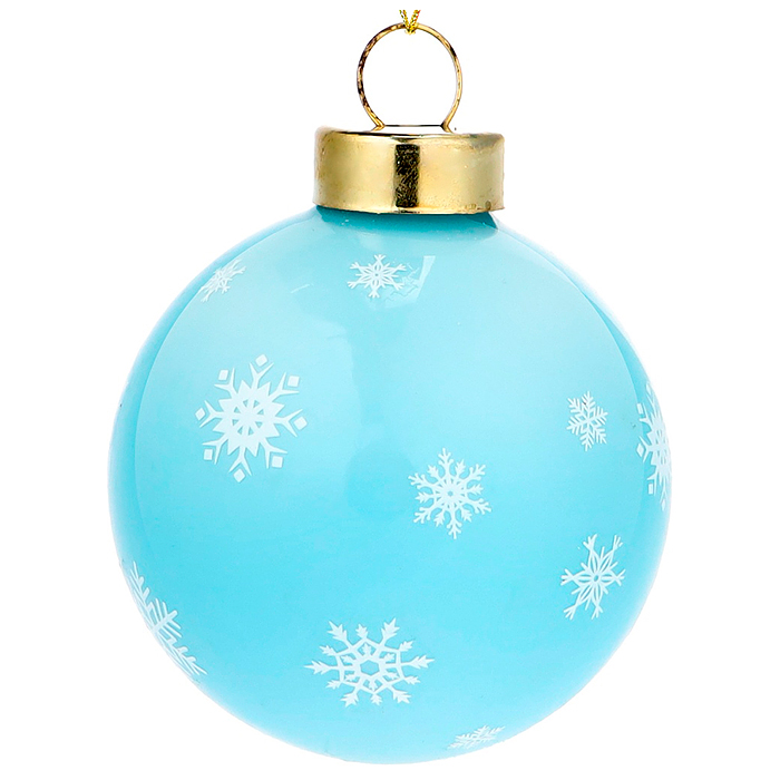 Новогоднее украшение. Елочный стеклянный шар "Милый чау-чау" 6см