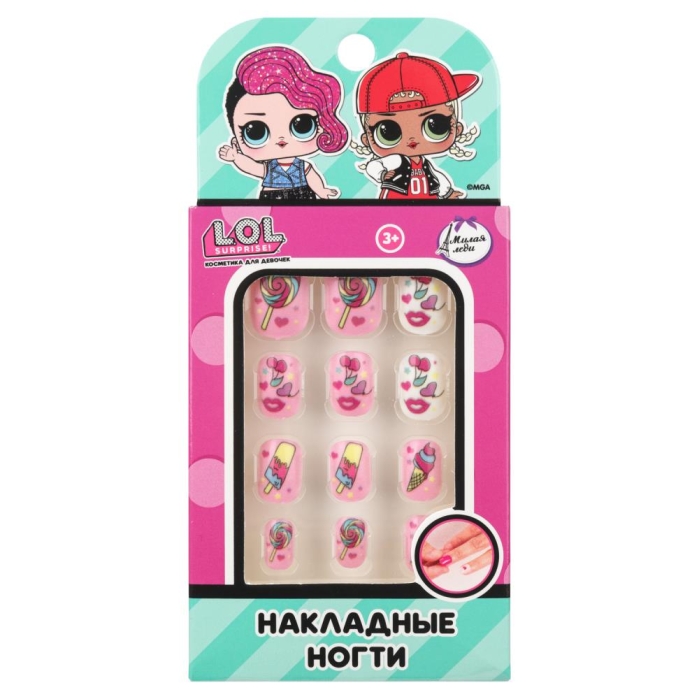 Накладные ногти "Лол"