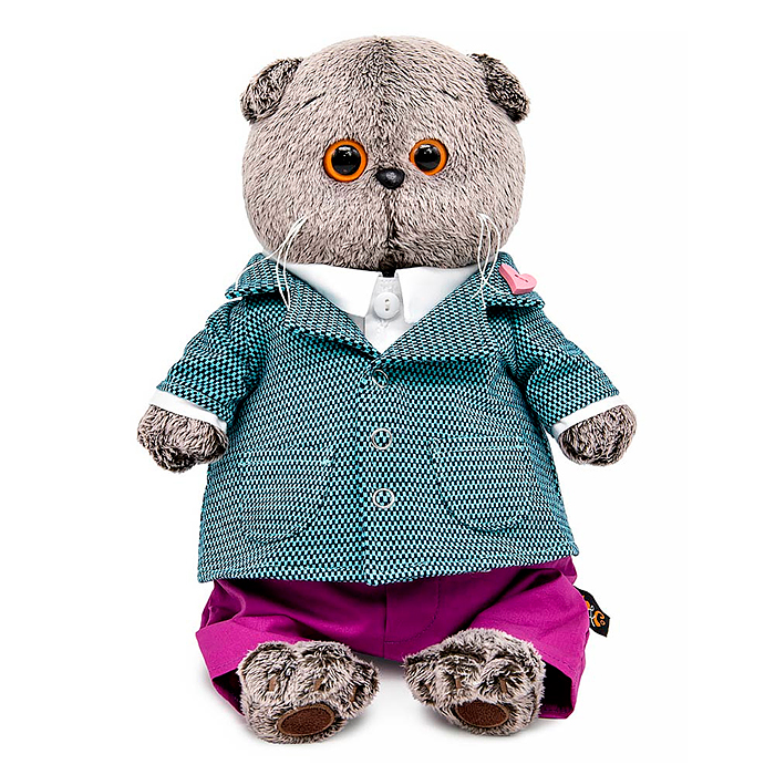 Кот Басик в пиджаке с орнаментом