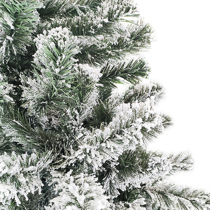 Ель искусственная "Вьюга" зеленая заснеженная 1,5 м