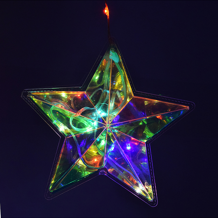 Фото к товару Электрогирлянда со звездами, цветная Электрогирлянда со звездами, цветная