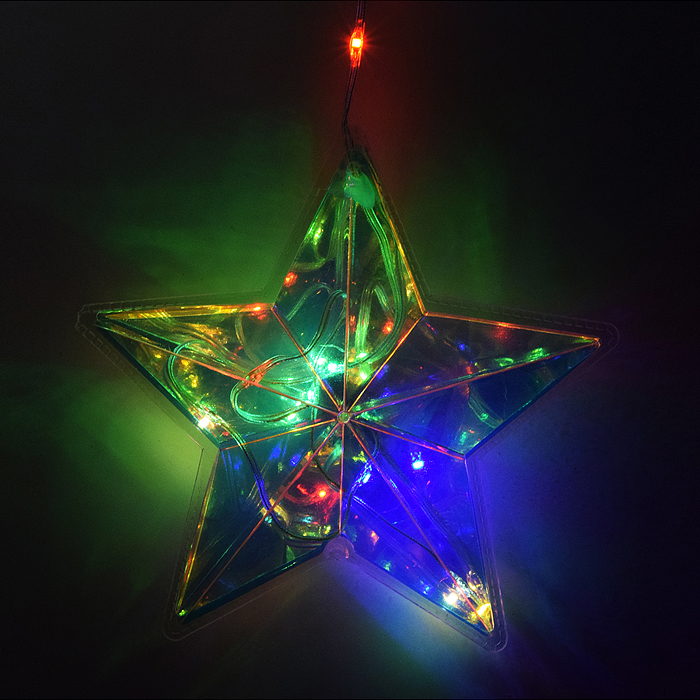 Фото к товару Электрогирлянда со звездами, цветная Электрогирлянда со звездами, цветная