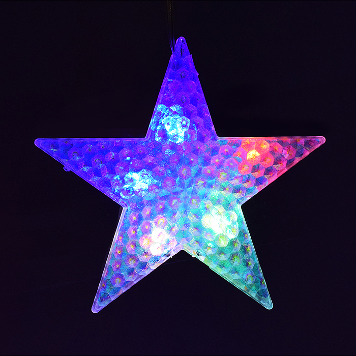 Фото к товару Электрогирлянда со звездами, цветная Электрогирлянда со звездами, цветная