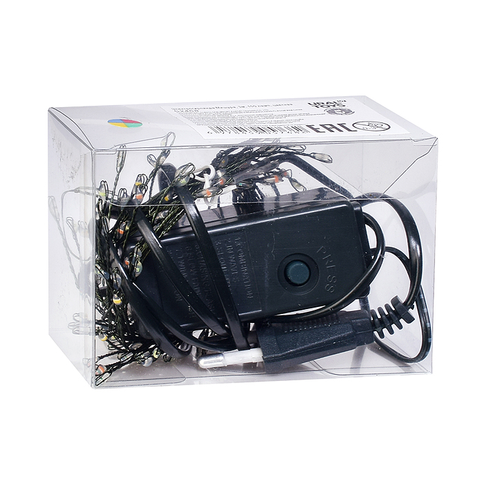 Фото к товару Электрогирлянда Мишура, 6м, 200 ламп, цветная, зеленый провод Электрогирлянда Мишура, 6м, 200 ламп, цветная, зеленый провод