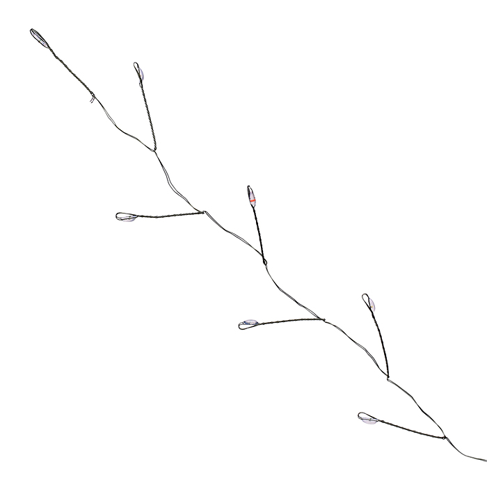 Фото к товару Электрогирлянда Мишура, 6м, 200 ламп, цветная, зеленый провод Электрогирлянда Мишура, 6м, 200 ламп, цветная, зеленый провод