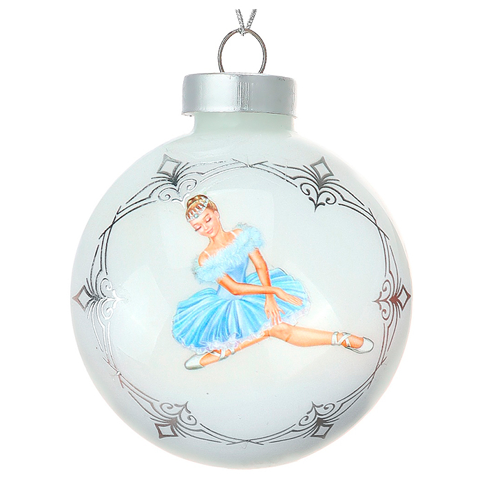 Новогоднее украшение. Елочный стеклянный шар "Грация" 6см Новогоднее украшение. Елочный стеклянный шар "Грация" 6см