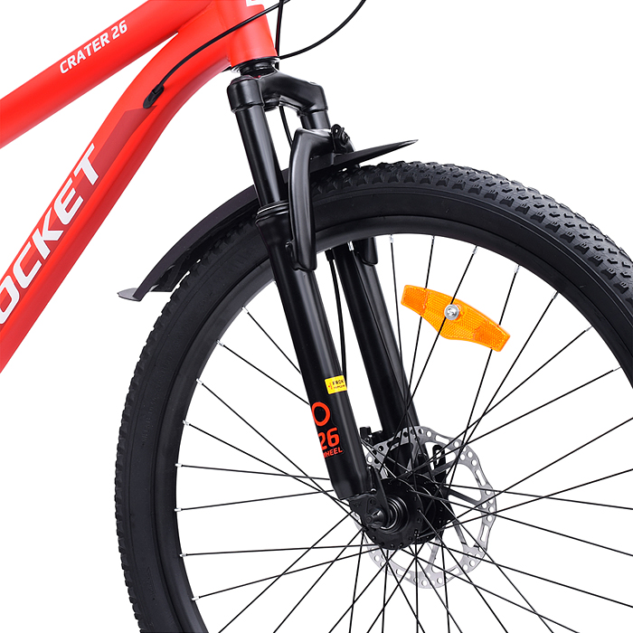 Фото к товару Велосипед 26" Rocket Crater 26, цвет красный, размер 14" Велосипед 26" Rocket Crater 26, цвет красный, размер 14"