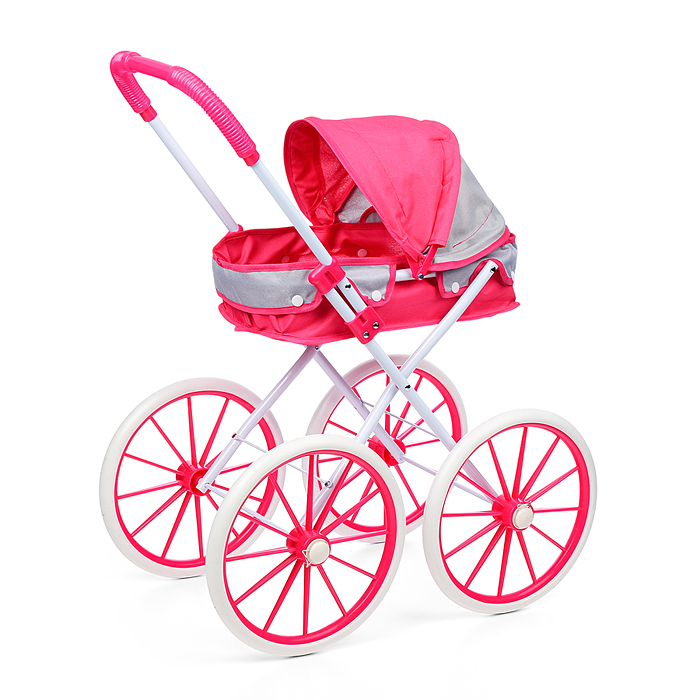 Фото к товару Коляска для кукол LM918-17 металлическая, складная, прогулочная с капюшоном, цвет красно-серая Коляска для кукол LM918-17 металлическая, складная, прогулочная с капюшоном, цвет красно-серая