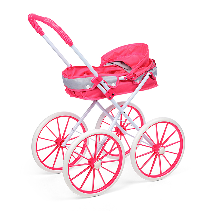 Фото к товару Коляска для кукол LM918-17 металлическая, складная, прогулочная с капюшоном, цвет красно-серая Коляска для кукол LM918-17 металлическая, складная, прогулочная с капюшоном, цвет красно-серая