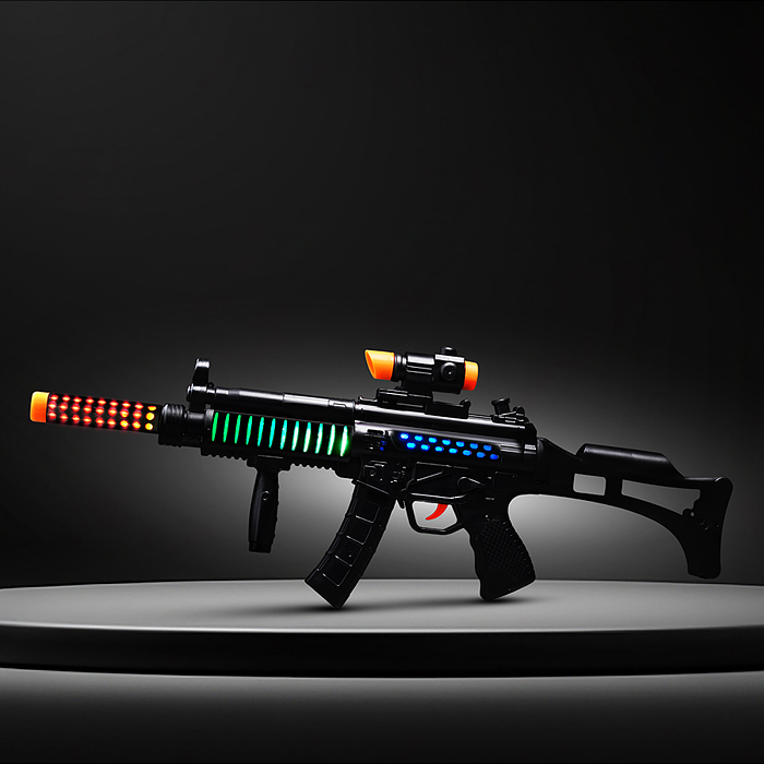 Фото к товару Набор полицейского BT0070-2 "Под прикрытием" (автомат,очки,свисток,наручники) в коробке Набор полицейского BT0070-2 "Под прикрытием" (автомат,очки,свисток,наручники) в коробке