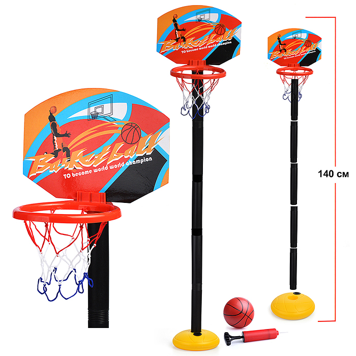 Баскетбол J1356 "Юный чемпион" (высота 140см) в пакете Баскетбол J1356 "Юный чемпион" (высота 140см) в пакете
