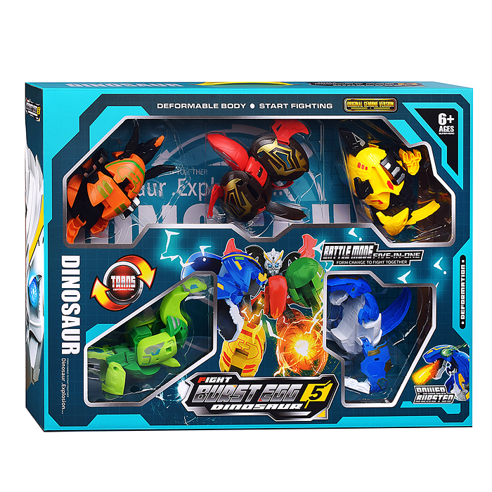 Робот MJL-027 трансформирующийся в динозавров, в коробке