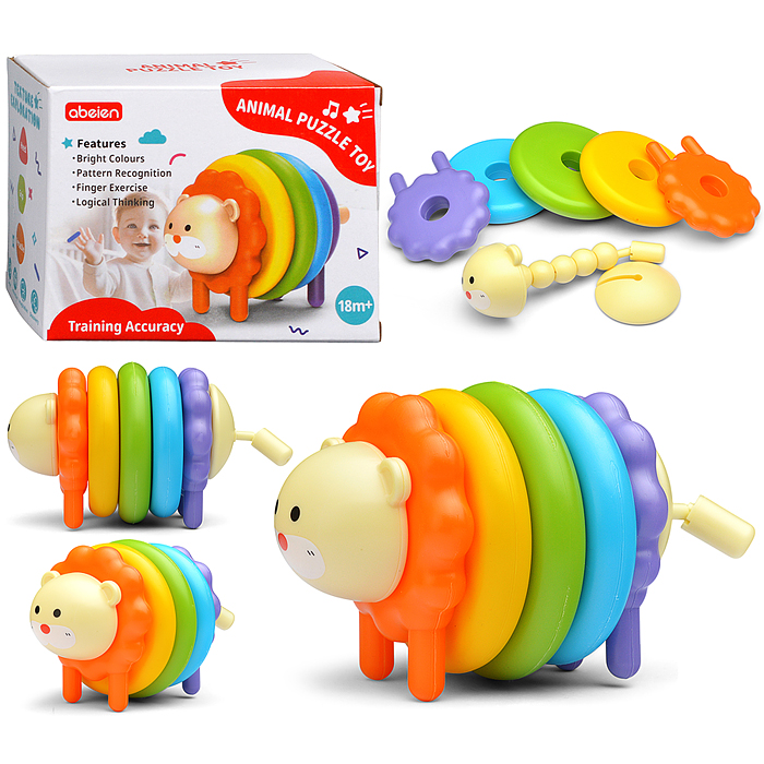 Пирамидка 52126-52127 "Зверёк" в коробке