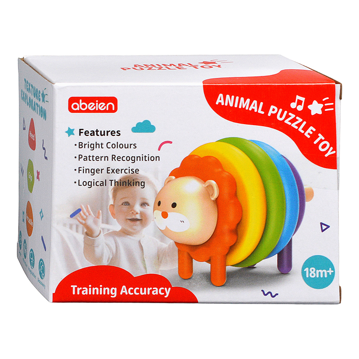 Фото к товару Пирамидка 52126-52127 "Зверёк" в коробке Пирамидка 52126-52127 "Зверёк" в коробке