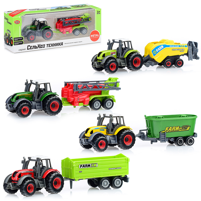 Трактор 6661 с прицепом, в коробке Трактор 6661 с прицепом, в коробке