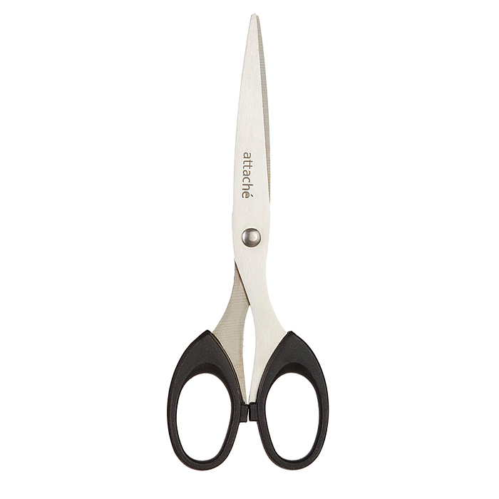 Ножницы канцелярские "Attomex" 13,7 см, пластиковые кольца, в пластиковом пакете