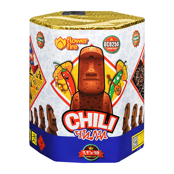 Батарея салютов "Чили" (1,1" х 19 залп.) Батарея салютов "Чили" (1,1" х 19 залп.)