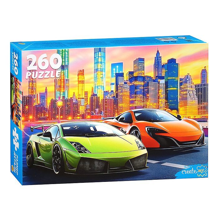 Пазлы 260 "Роскошные автомобили в мегаполисе" 