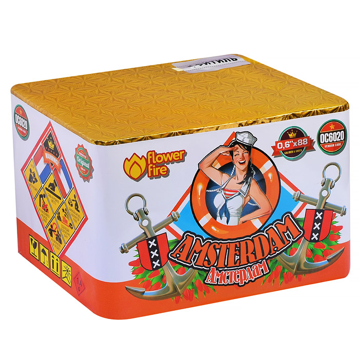 Батарея салютов "Амстердам" (0,6" х 88 залп.) Батарея салютов "Амстердам" (0,6" х 88 залп.)