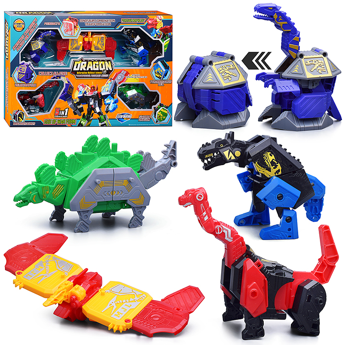 Робот MJL-034 трансформирующийся в динозавра, в коробке Робот MJL-034 трансформирующийся в динозавра, в коробке