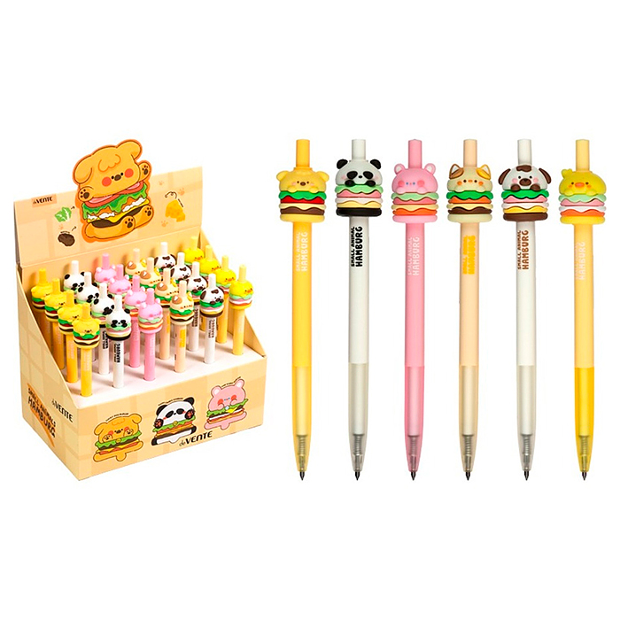 Карандаш вечный автоматический подарочный "Cute Hamburger" d=2 мм с декоративным элементом, 