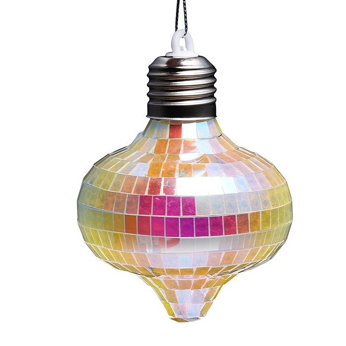 Фото к товару Новогоднее украшение S2598 "Диско" (8см) Новогоднее украшение S2598 "Диско" (8см)