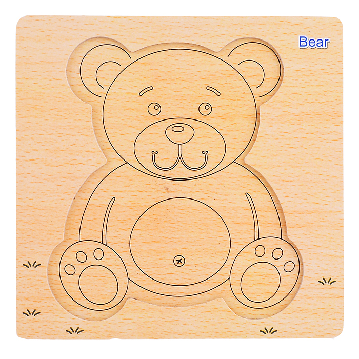 Пазл-вкладыш D1090 "Мишка"